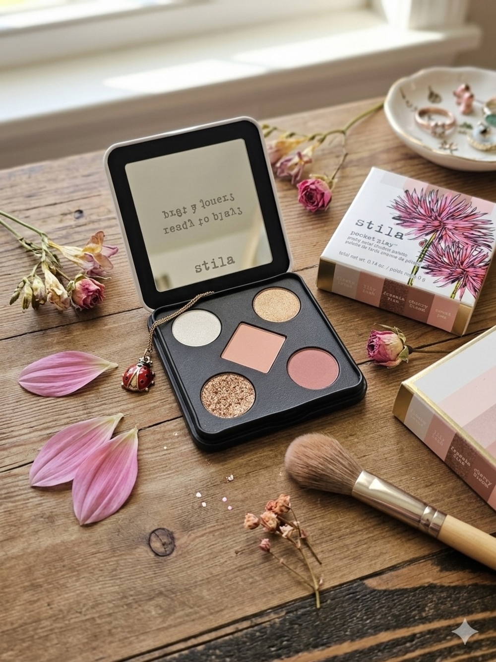 NWT! Stila Pocket Play Pretty Petal Eyeshadow Palette